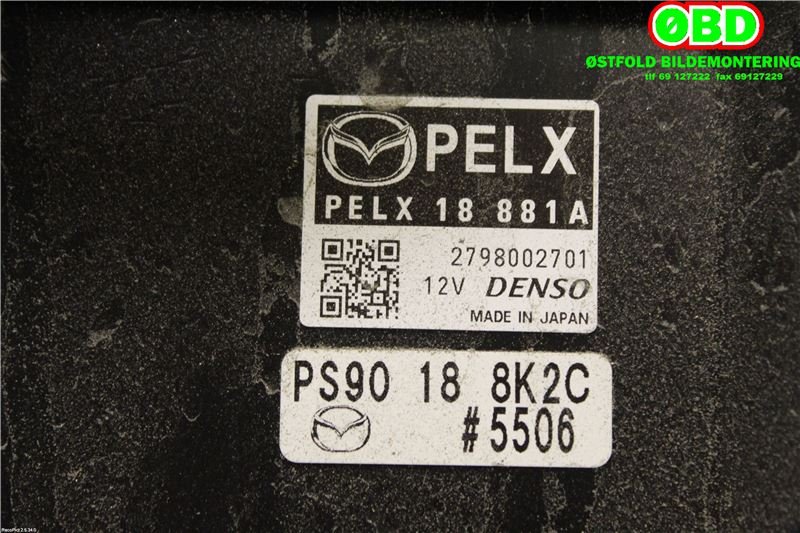 Styreenhet motor til Mazda CX-5 2012-2017 (Type I) (MAZDA|PELX18881A|)