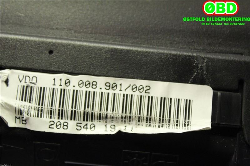 Instrumentpanel til Mercedes CLK 1997-2002 (C208) (C208) (A 208 540 19 11||2085401911)