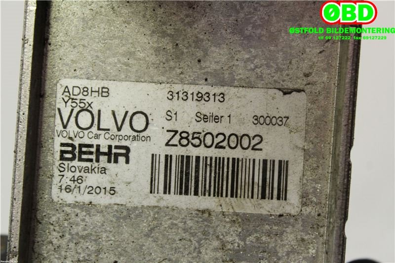 Oljekjøler til Volvo V40 2012-2019 (VOLVO|31319313|)