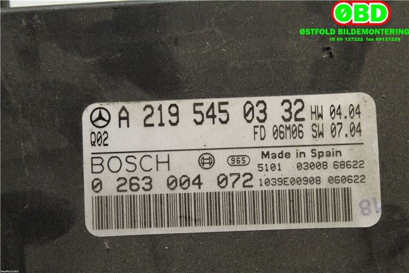 Styreenhet parkering til Mercedes CLS 2004-2010 (C219) (C219) (A 219 545 03 32||2195450332)