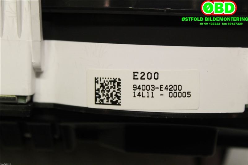 Instrumentpanel til Kia Soul 2014-2019 (Type II)  (KIA|94003E4200|)