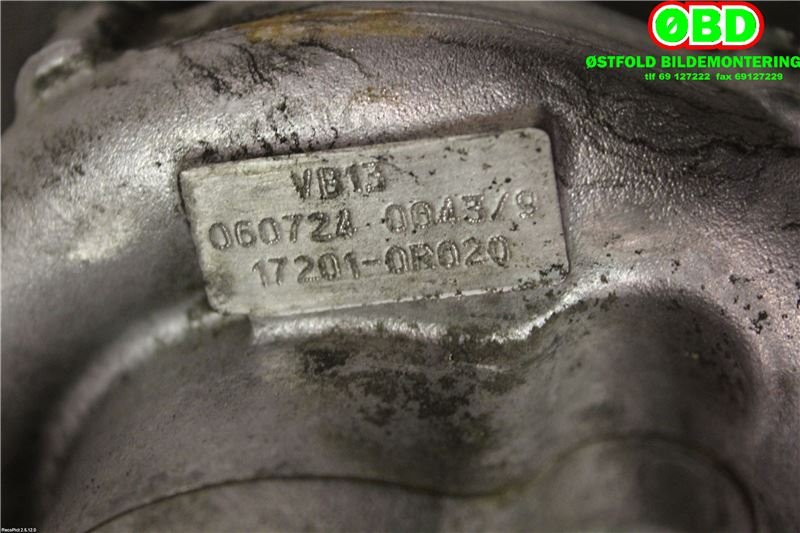 Turbo til Toyota Verso 2004-2009 (Type II)  (|172010R020)