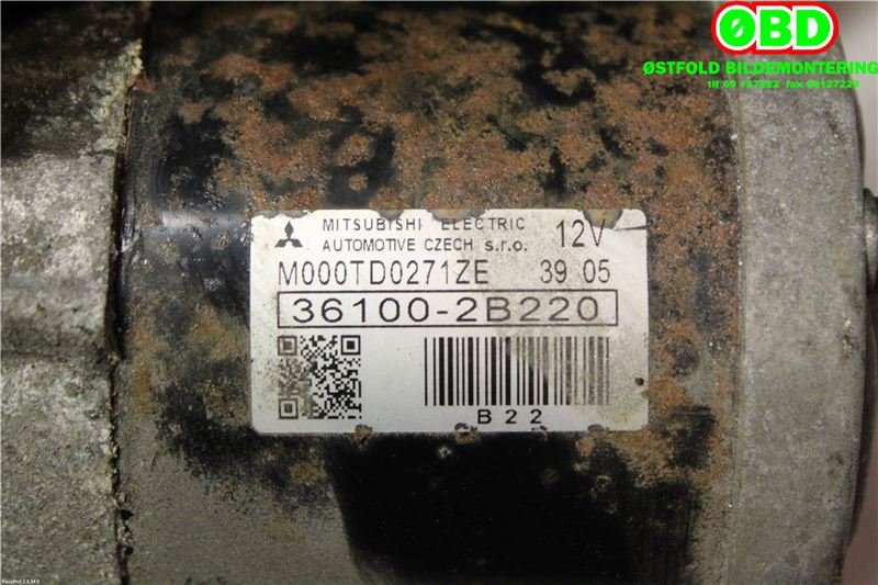 Starter til Hyundai Ix20 2010-2017  (HYUNDAI|361002B220|)