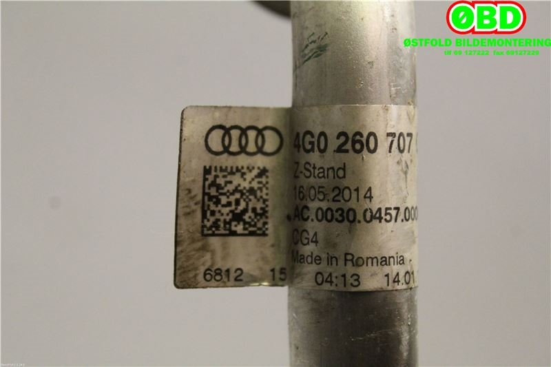 Aircondition rør til Audi A6 2014-2018 (Type IV, Fase 2) (C7) (C7) (AUDI|4G0260707CQ|)
