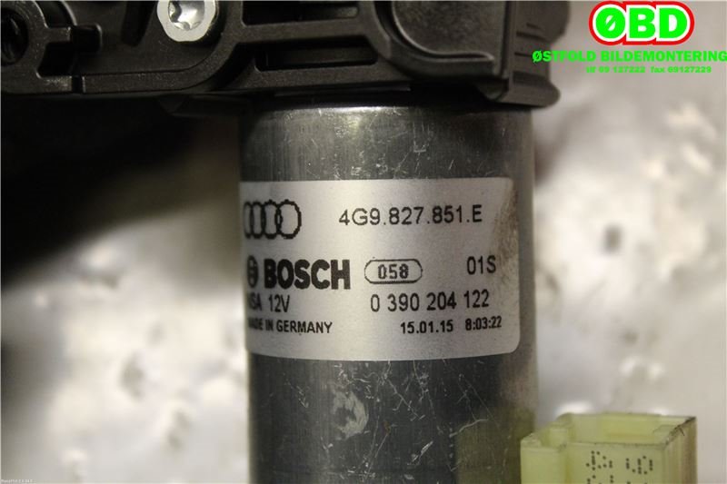 Baklukeåpner motor til Audi A6 2014-2018 (Type IV, Fase 2) (C7) (C7) (AUDI|4G9 827 851 D|4G9 827 851 G|4G9827851E)