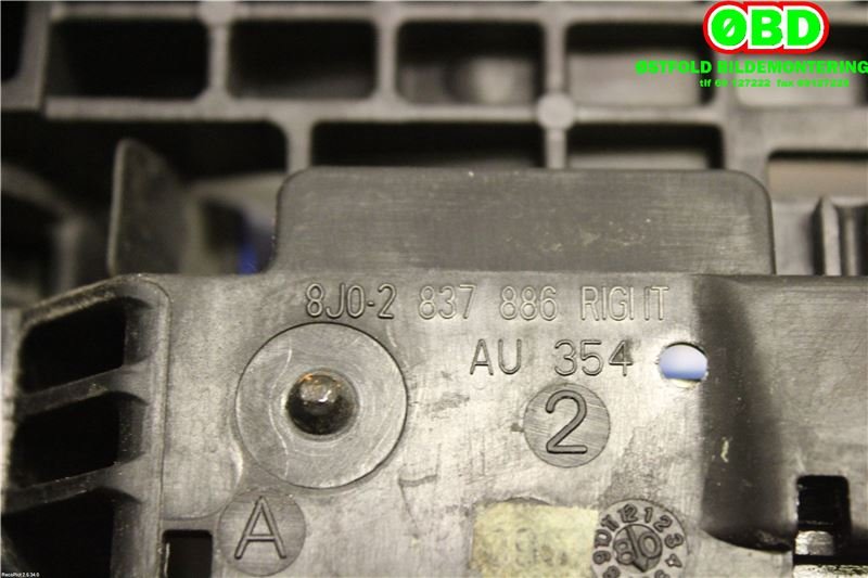 Dørhåndtak utv høyre til Audi TT 2006-2014 (Type II) (AUDI|8J0 837 207|8J0 837 886|8J0837886)