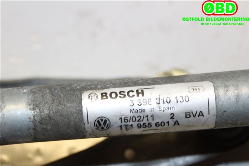 Viskeroverføring til VW Touran 2007-2010 (Type I, Fase 2)  (VOLKSWAGEN|1T1 955 601 A||1T1955601A)