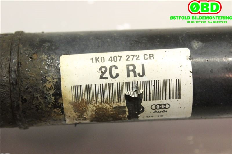 Drivaksel høyre foran til VW Passat 2005-2010 (B6) (B6) (VOLKSWAGEN|1K0 407 272 CR||1K0407272CR)