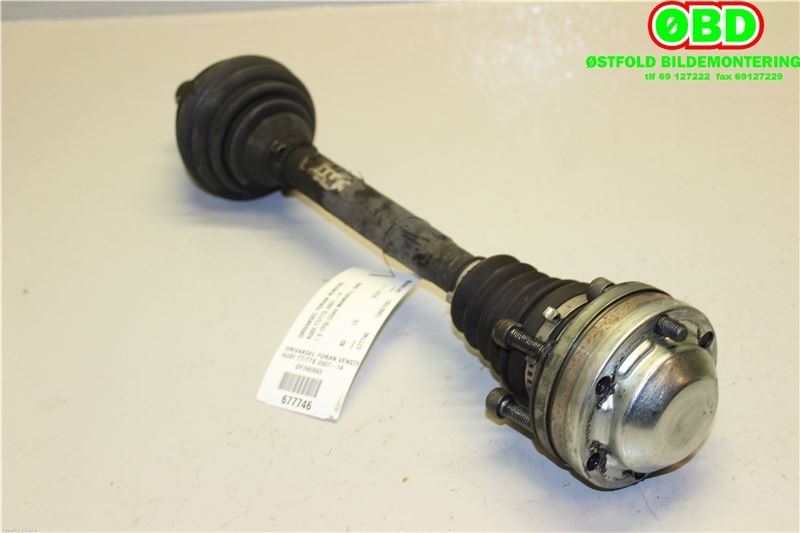 Drivaksel venstre foran til Audi TT 2006-2014 (Type II) (AUDI|8J0 407 271 G|3Q0 407 271 M|)