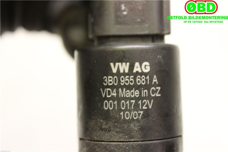 Spylerpumpe til Audi TT 2006-2014 (Type II)  (AUDI|3B7 955 681||3B7955681A)
