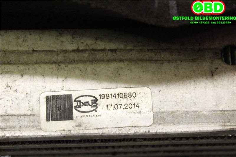 Intercooler til Fiat Panda 2013-->> (Type III)  (FIAT|51930049|)