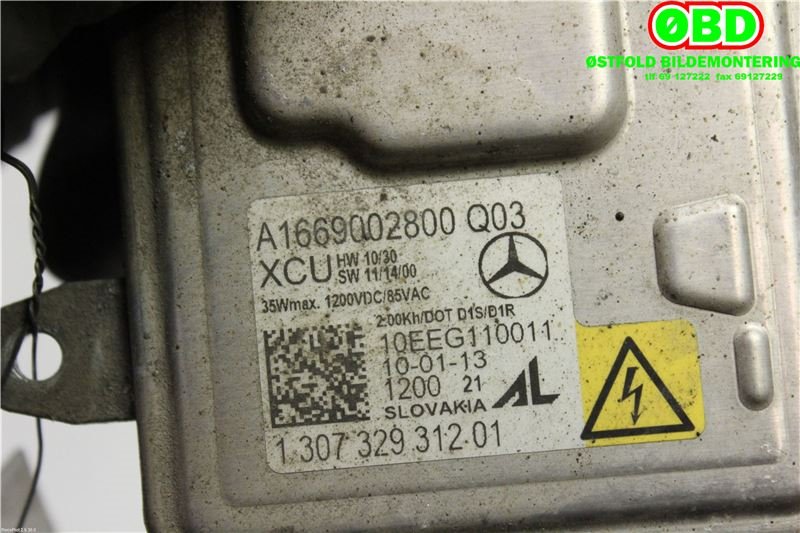 Styreenhet xenon/ballast til Mercedes A-Klasse 2012-2018 (W176) (W176) (MERCEDES|A 166 900 28 00||1669002800)