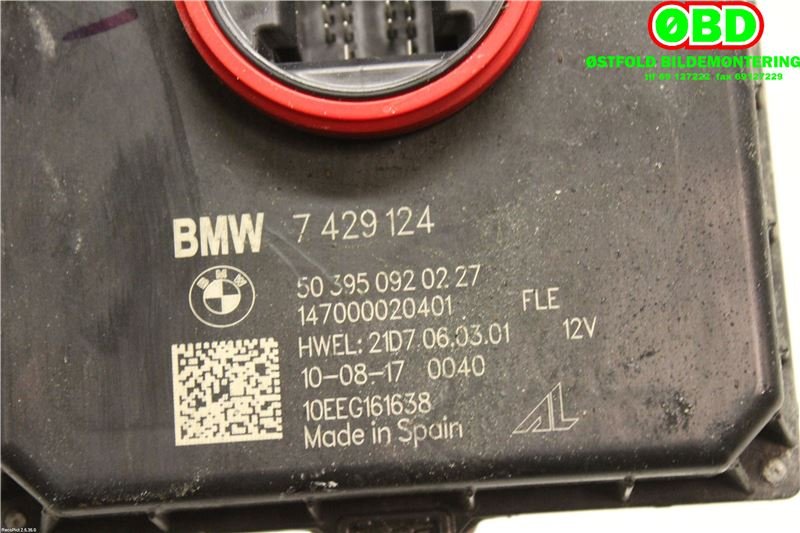 Styreenhet xenon/ballast til BMW i3 2013-2022  (BMW|63 11 7 492 089||7429124)