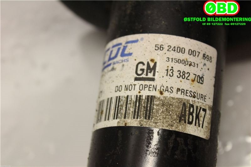 Fjærbein høyre foran til Opel Astra J 2010-2015 (OPEL|13382709|344845)