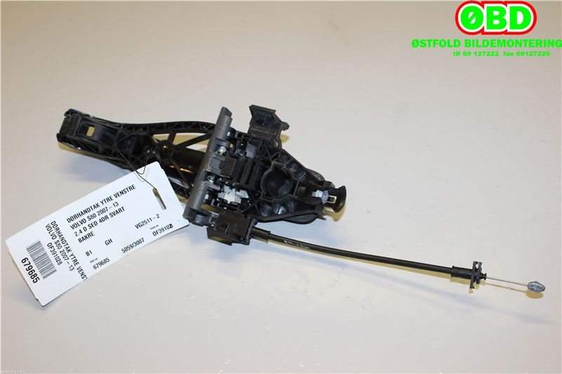 Dørhåndtak utv venstre bak til Volvo S80 2006-2013 (Type II, Fase 1)  (VOLVO|39879658|30784202|)