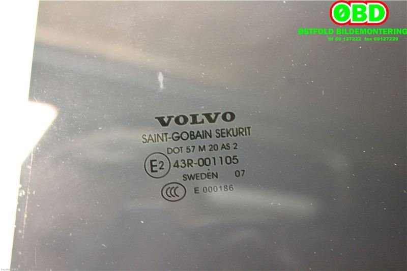 Siderute venstre bak til Volvo S80 2006-2013 (Type II, Fase 1)  (VOLVO|8693971|)