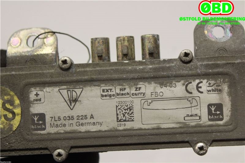 Antenne forsterker til Porsche Cayenne 2002-2006 (Fase 1) (9PA) (9PA) (PORSCHE||7L5035225A)