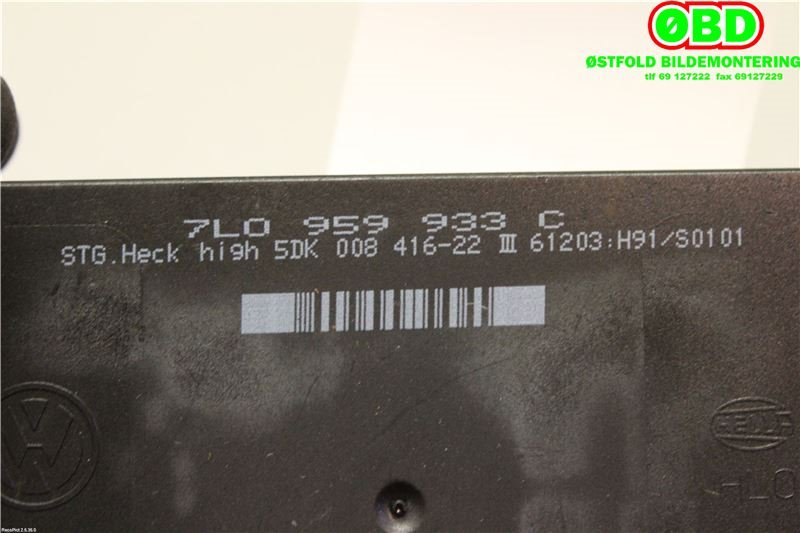Styreenhet comfort (BCM) til Porsche Cayenne 2002-2006 (Fase 1) (9PA) (9PA) (PORSCHE||7L0959933C)