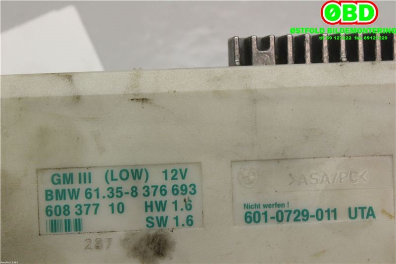 Styreenhet diverse til BMW 5-Serie 1996-2003 (E39) (E39) (61358376693|)