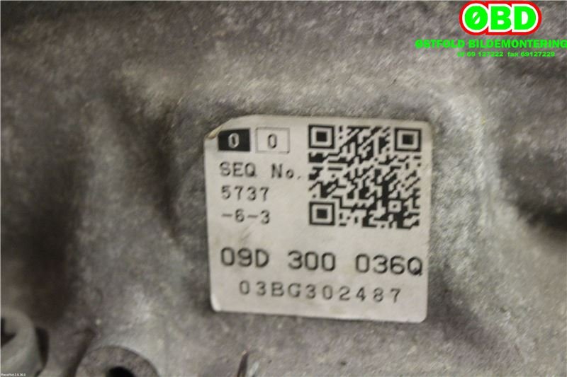 Girkasse automat til Porsche Cayenne 2002-2006 (Fase 1) (9PA) (9PA) (PORSCHE|955 300 011 51|955 300 011 55|09D300036Q)