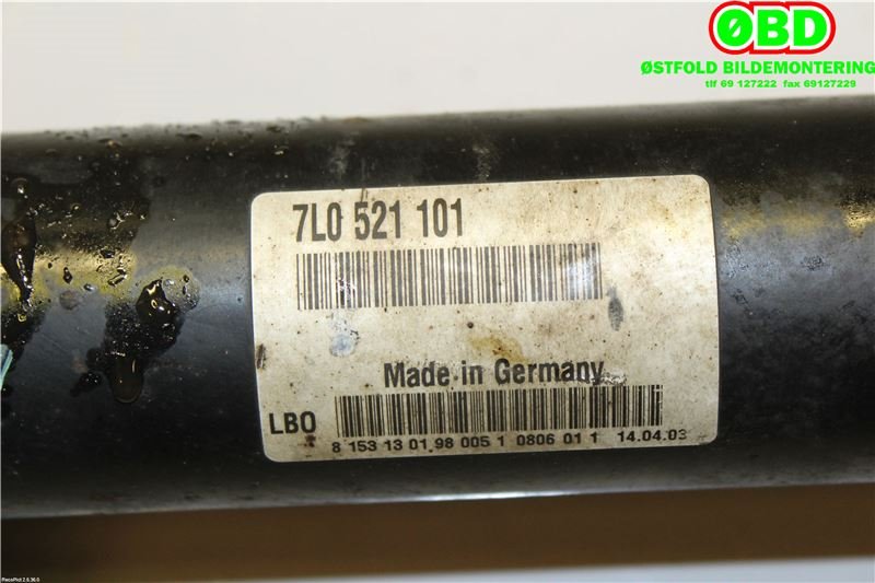 Mellomaksel fremre til Porsche Cayenne 2002-2006 (Fase 1) (9PA) (9PA) (PORSCHE|955 421 020 00|955 421 020 04|7L0521101)