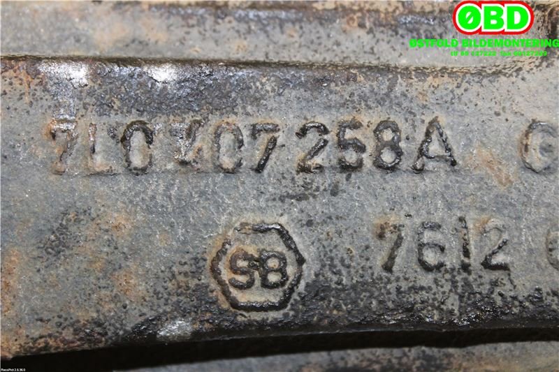 Hjulspindel høyre foran til Porsche Cayenne 2002-2006 (Fase 1) (9PA) (9PA) (PORSCHE|955 341 156 10||7L0407258A)