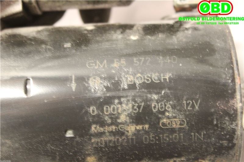 Starter til Opel Astra J 2010-2015  (OPEL|55572440|1202227)