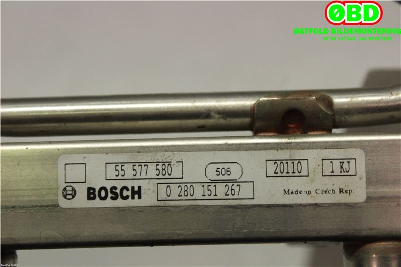 Dyseskinne (fuelrail) til Opel Astra J 2010-2015  (OPEL|55577580|817046)