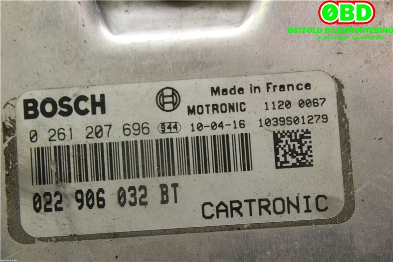 Styreenhet motor til Porsche Cayenne 2002-2006 (Fase 1) (9PA) (9PA) (PORSCHE|955 618 602 00||022906032BT)