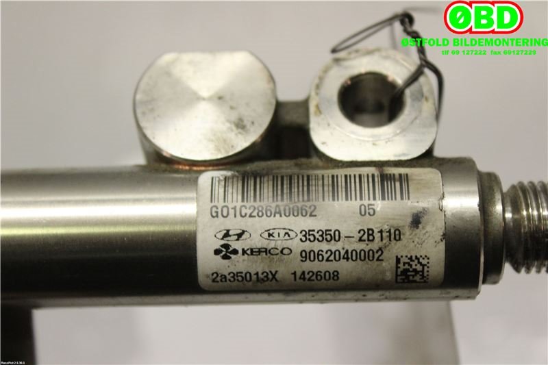 Dyseskinne (fuelrail) til Kia Sportage 2010-2016 (Type III) (KIA|353402B100||353502B110)