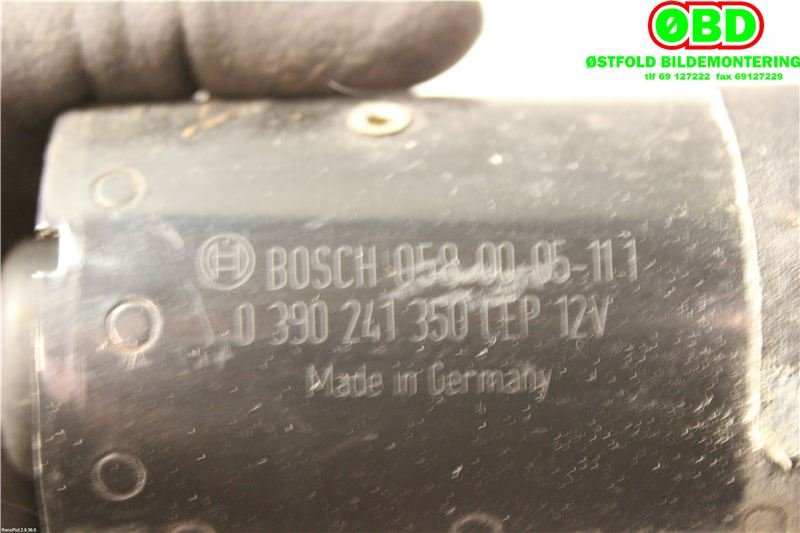 Viskermotor frontrute til Porsche Boxster 1997-2004 (986) (986) (PORSCHE|997 624 105 01|)