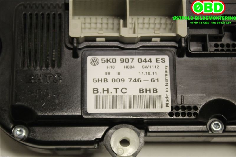 Varmeapparat betjening til VW Tiguan 2011-2016 (Type I, Fase 2)  (VOLKSWAGEN|5K0 907 044 HB||5K0907044ES)