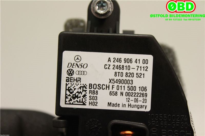 Varmeapparat motstand til Audi A4 2007-2014 (Type IV) (B8) (B8) (AUDI|8T0 820 521|8T0 820 521 G|8T0820521)
