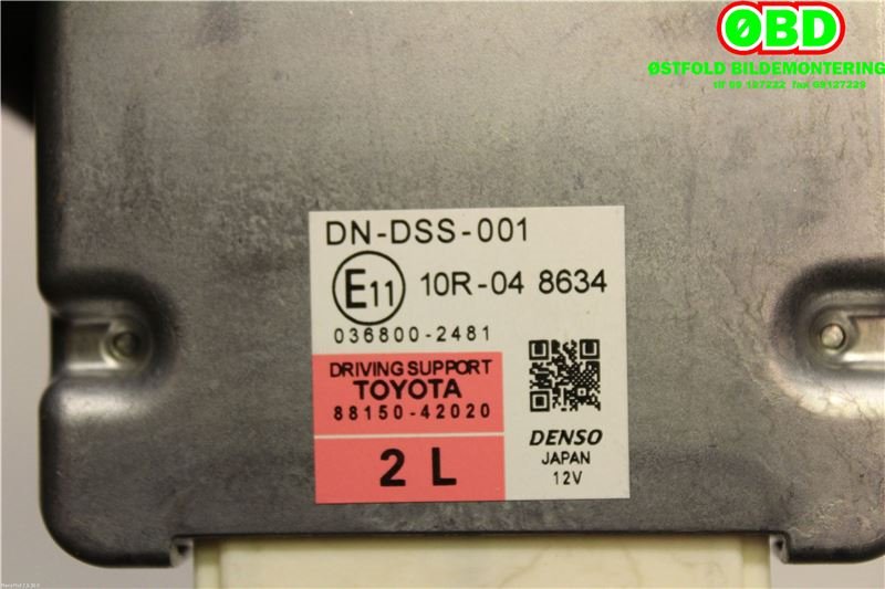 Styreenhet diverse til Toyota RAV4 2016-2019 (Type IV, Fase 2)  (TOYOTA|8815042020|)