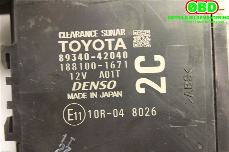 Styreenhet diverse til Toyota RAV4 2016-2019 (Type IV, Fase 2)  (TOYOTA|8934042040|)