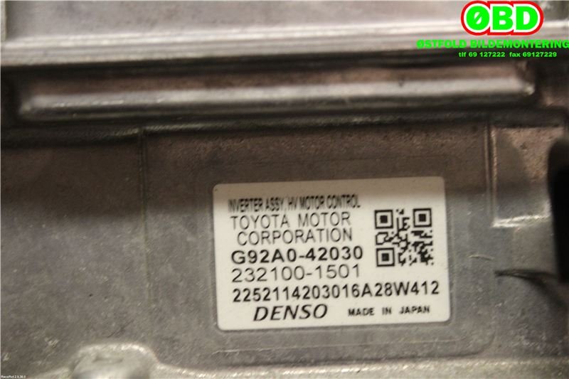 DCDC converter hybrid til Toyota RAV4 2016-2019 (Type IV, Fase 2)  (TOYOTA|G92A042050||G92A042030)