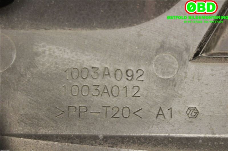 Motordeksel over motor til Mitsubishi ASX 2010-2019 (MITSUBISHI|1003A092|)