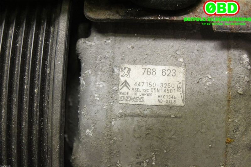 Aircondition kompressor til Citroën DS4 2011-2017  (CITROEN|9826268480|4471503250|768623)