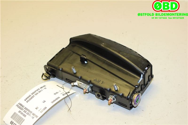 Airbag sidepute høyre til Peugeot 508 2011-2014 (Type I, Fase 1) (PEUGEOT|8217G5||9686337480)