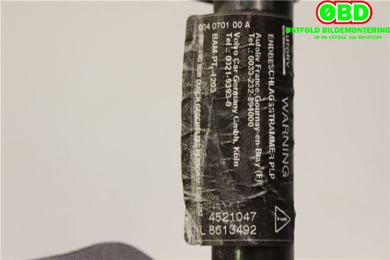 Airbag beltestrammer til Volvo V50 2004-2007 (Fase 1) (VOLVO|31305677|)