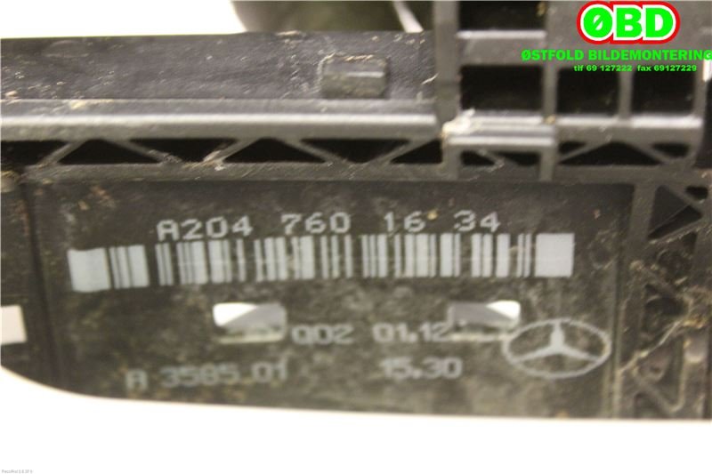 Dørhåndtak utv høyre bak til Mercedes A-Klasse 2012-2018 (W176) (W176) (MERCEDES|A 204 760 02 70|A 204 760 24 34|2047601634)