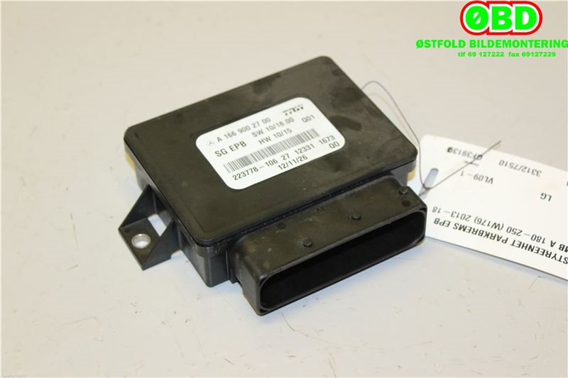 Styreenhet elektrisk parkbrems (EPB - Electric Parking Brake) til Mercedes A-Klasse 2012-2018 (W176) (W176) (MERCEDES|A 166 900 27 00||1669002700)