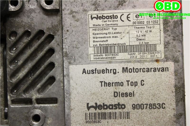 Dieselvarmer til Fiat Ducato 2007-2013  (FIAT||9007853C)