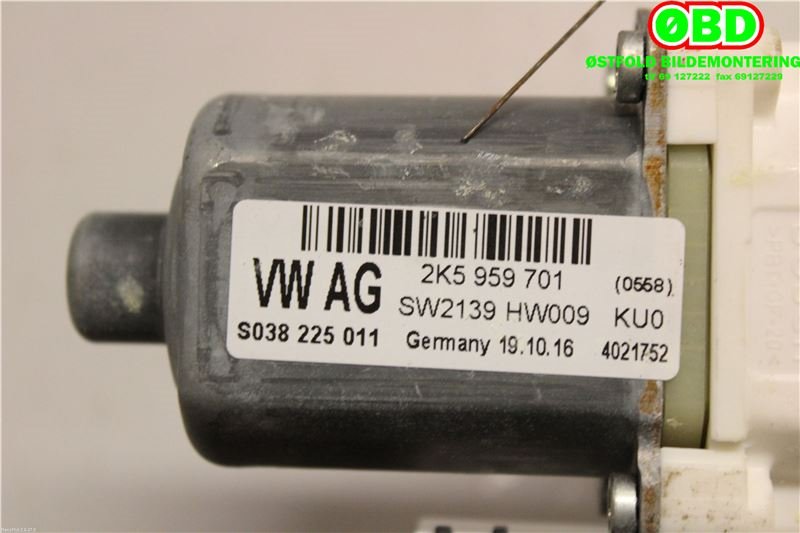 Ruteheis venstre foran til VW Caddy 2015-2020 (Type III, Fase 3)  (VOLKSWAGEN|2K5 959 701 A||2K5959701)