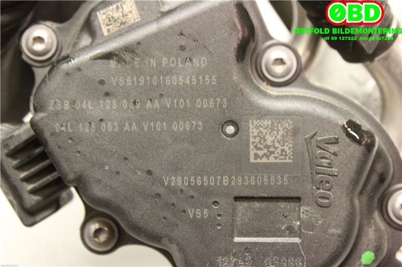 Spjeldhus til VW Caddy 2015-2020 (Type III, Fase 3)  (VOLKSWAGEN|04L 128 063 AA||04L128063AA)