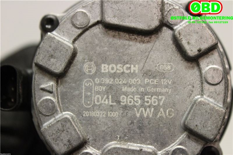 Sirkulasjonspumpe til VW Passat 2015-2019 (Fase 1) (B8) (B8) (VOLKSWAGEN|04L 965 567||04L965567)