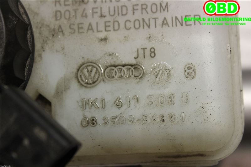 Bremsepumpe hoved til VW Caddy 2015-2020 (Type III, Fase 3)  (VOLKSWAGEN|1K1 614 019 L|)