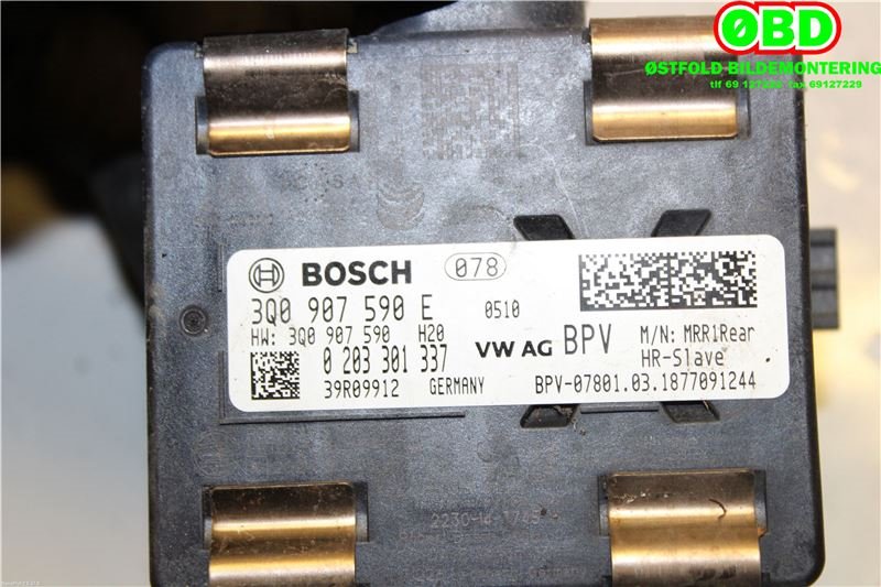 Sensor radar til VW Passat 2015-2019 (Fase 1) (B8) (B8) (VOLKSWAGEN|3Q0 907 590 E||3Q0907590E)