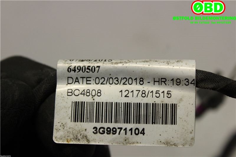Ledningsnett til VW Passat 2015-2019 (Fase 1) (B8) (B8) (VOLKSWAGEN|3G9 971 104||3G9971104)