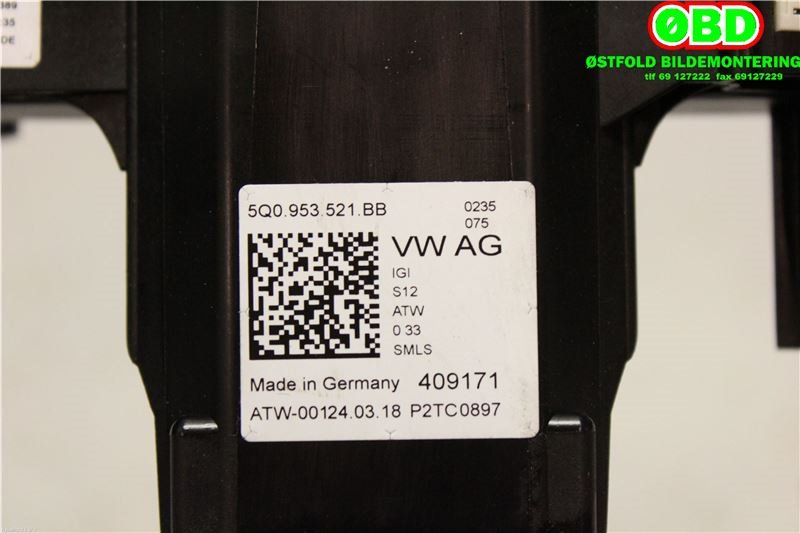 Bryter combi til VW Passat 2015-2019 (Fase 1) (B8) (B8) (VOLKSWAGEN|5Q0 953 502 AJ||5Q0953521BB)